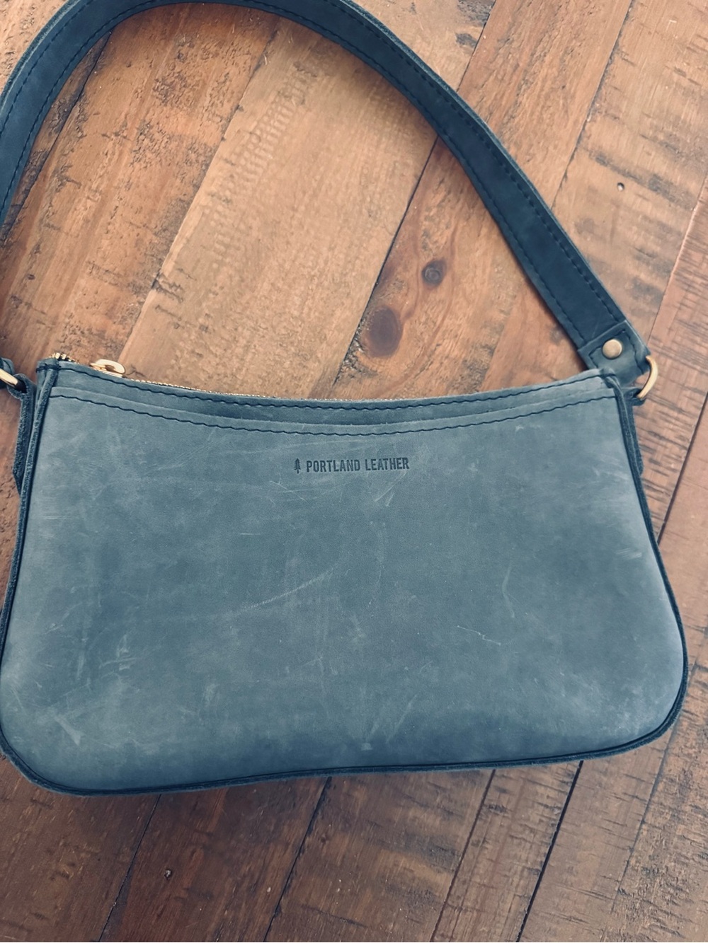 Gorgeous Portland Leather Goods "Lucy" Shoulder in Storm - Discontinued - Picture 2 of 8